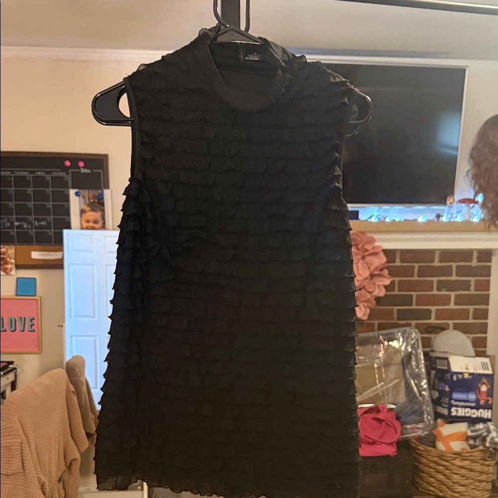 Elegant Black Sleeveless shirt